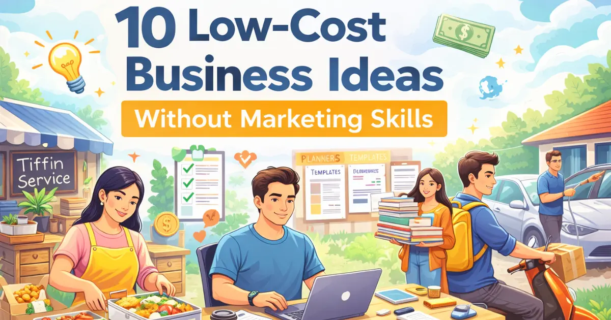 10 Low-Cost Business Ideas Without Marketing Skills