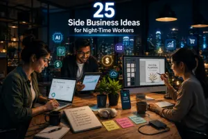25 Side Business Ideas for Night-Time Workers to Earn Extra Income
